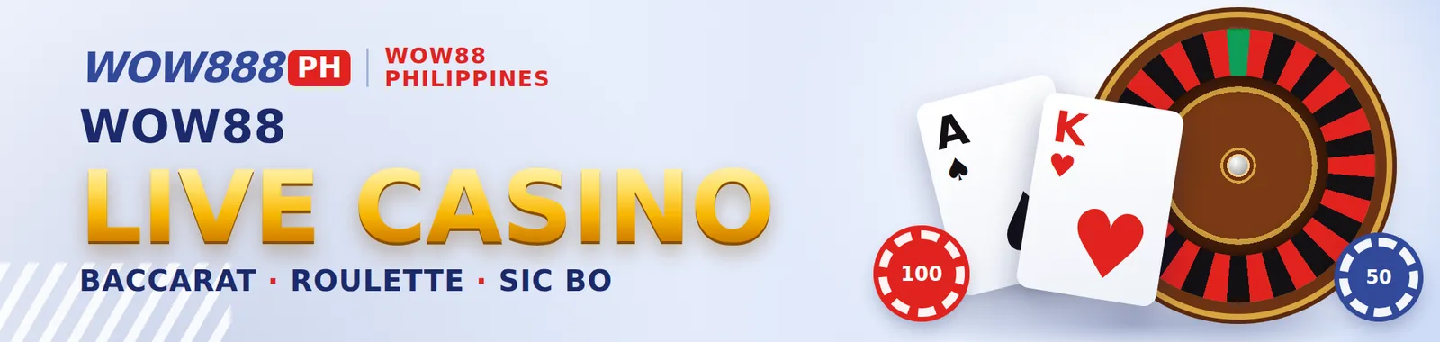 WOW88 live casino guide banner